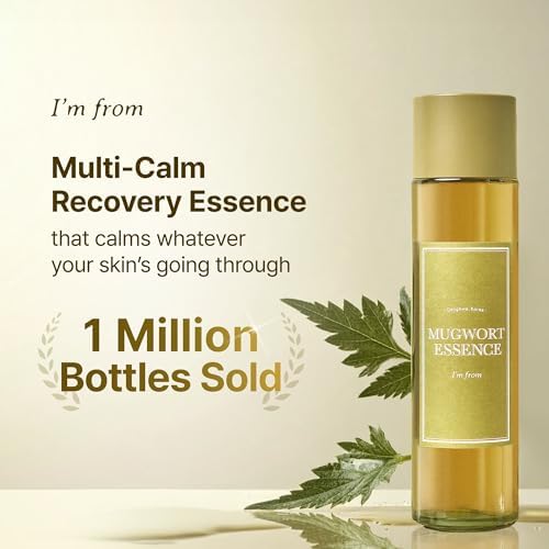 Mugwort Essence 5.4 fl oz – 100% Vegan, Soothes Sensitive Skin, Redness Relief, Hydrating Toner