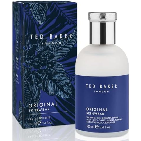 Skinwear EDT for Men – Woody Scent with Lime, Lemon & Bergamot, Amber & Sandalwood Base – 100ml Spray