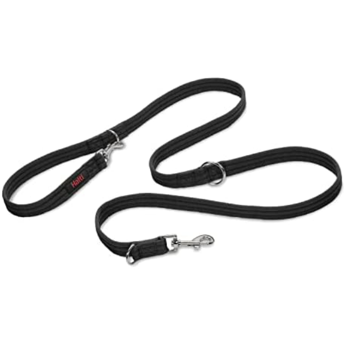 Double Ended Dog Training Lead – Adjustable Training Leash for Medium and Large Dogs, Black