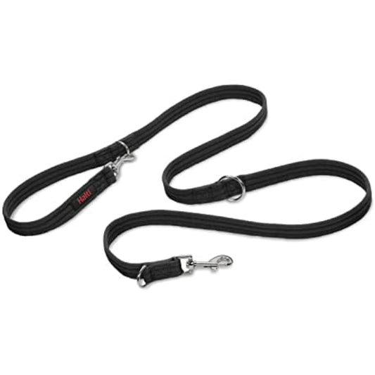 Double Ended Dog Training Lead – Adjustable Training Leash for Medium and Large Dogs, Black