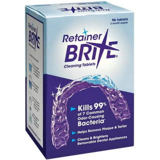 Cleaning Tablets for Retainers and Dental Appliances – 96 Count