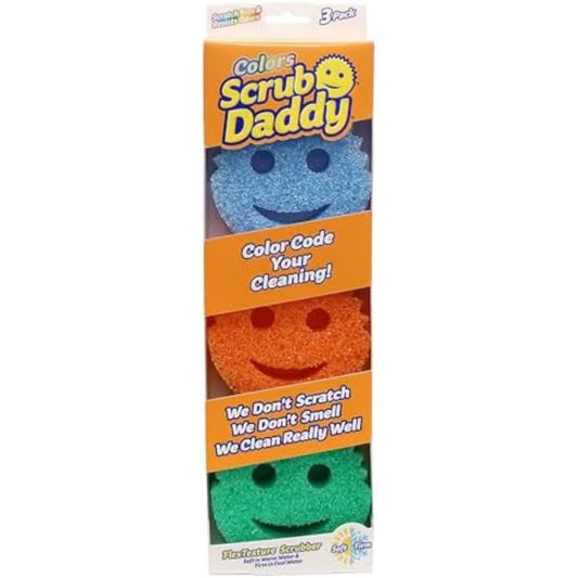 Non-Scratch Kitchen Sponges – Texture Changing Dishwashing Sponges, Odour Resistant, Dishwasher Safe, Pack of 3