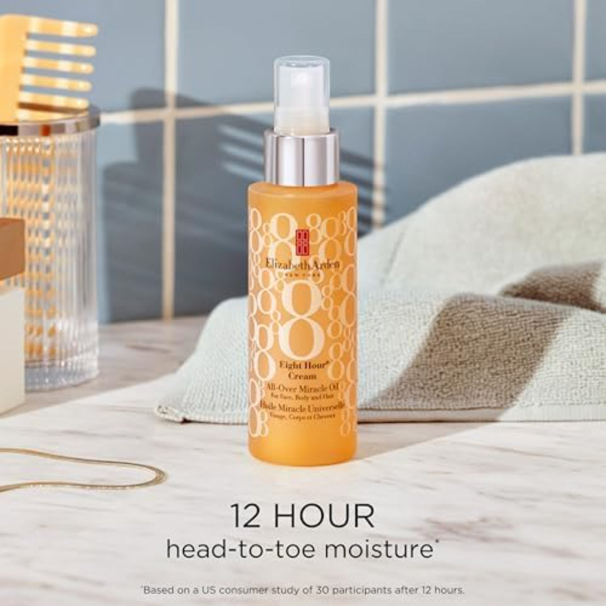 Eight Hour Miracle Oil Spray 100ml – Face, Body & Hair Moisturizer for Soothing, Firming, Hydration