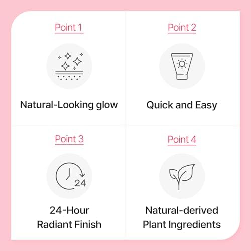 Whitening Tone-Up Cream for Face & Body – Hydrating, Sebum Control, Vegan – 1.7 fl. oz.