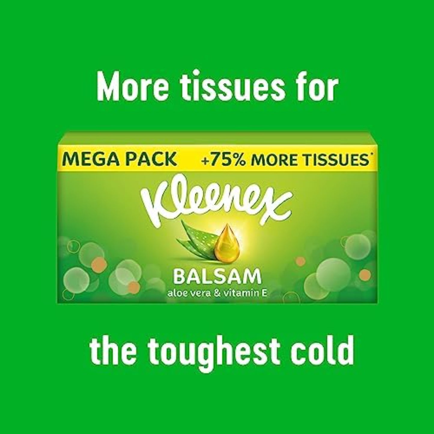 Balsam Facial Tissues – Pack of 12 Boxes – Soothing Balm Tissues with Aloe Vera, Vitamin E and Calendula