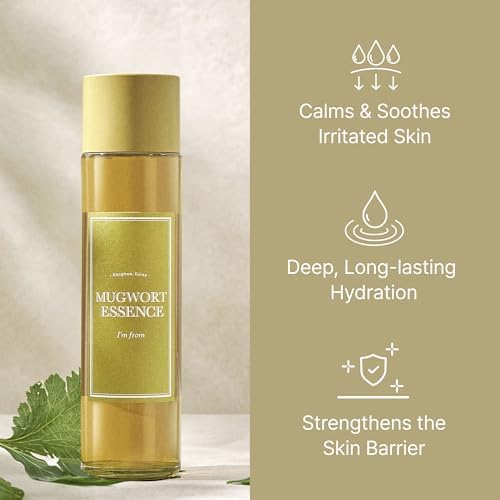 Mugwort Essence 5.4 fl oz – 100% Vegan, Soothes Sensitive Skin, Redness Relief, Hydrating Toner