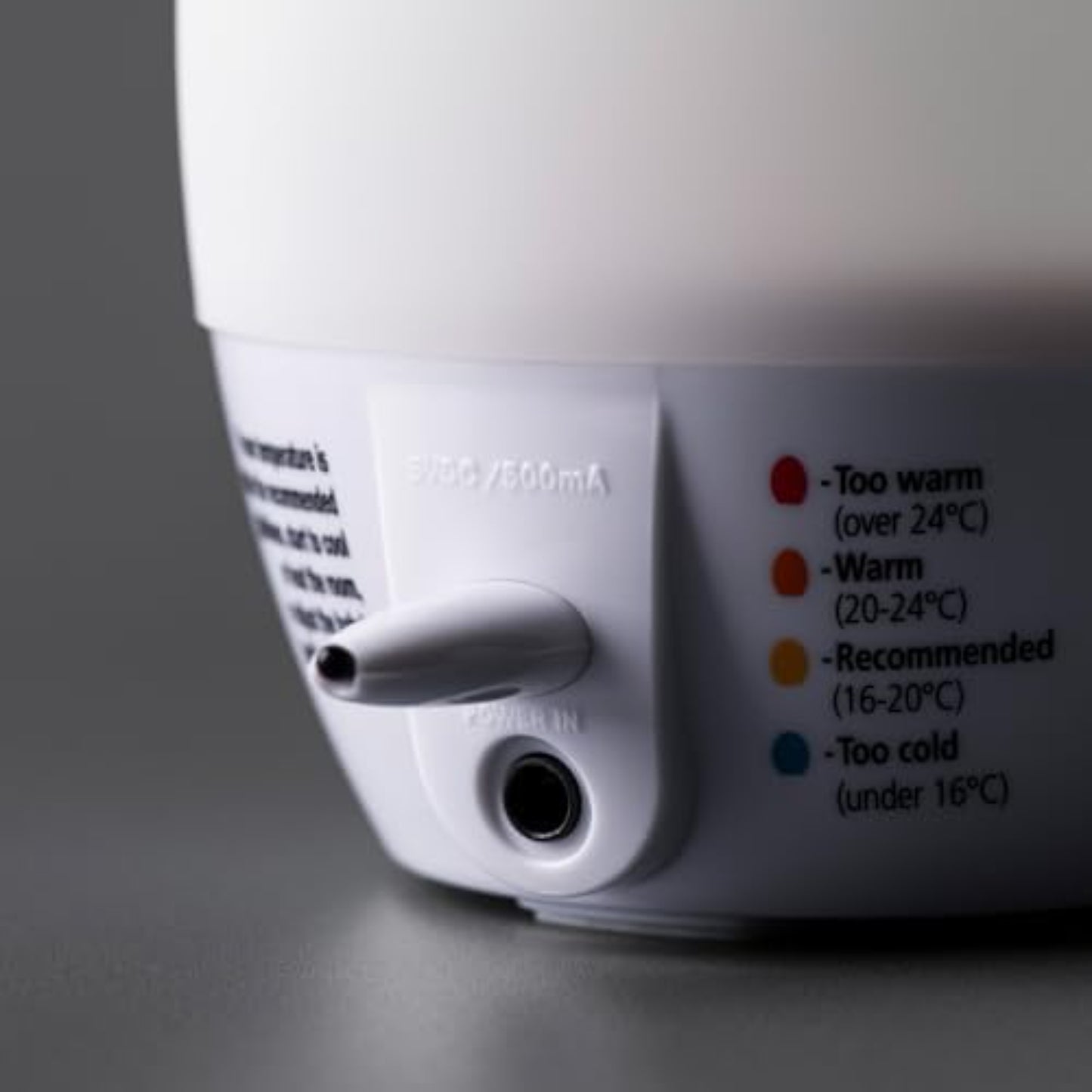 LED Colour-Changing Nightlight with Digital Room Temperature Display – Adjustable Brightness, USB Rechargeable, Silicone Shell