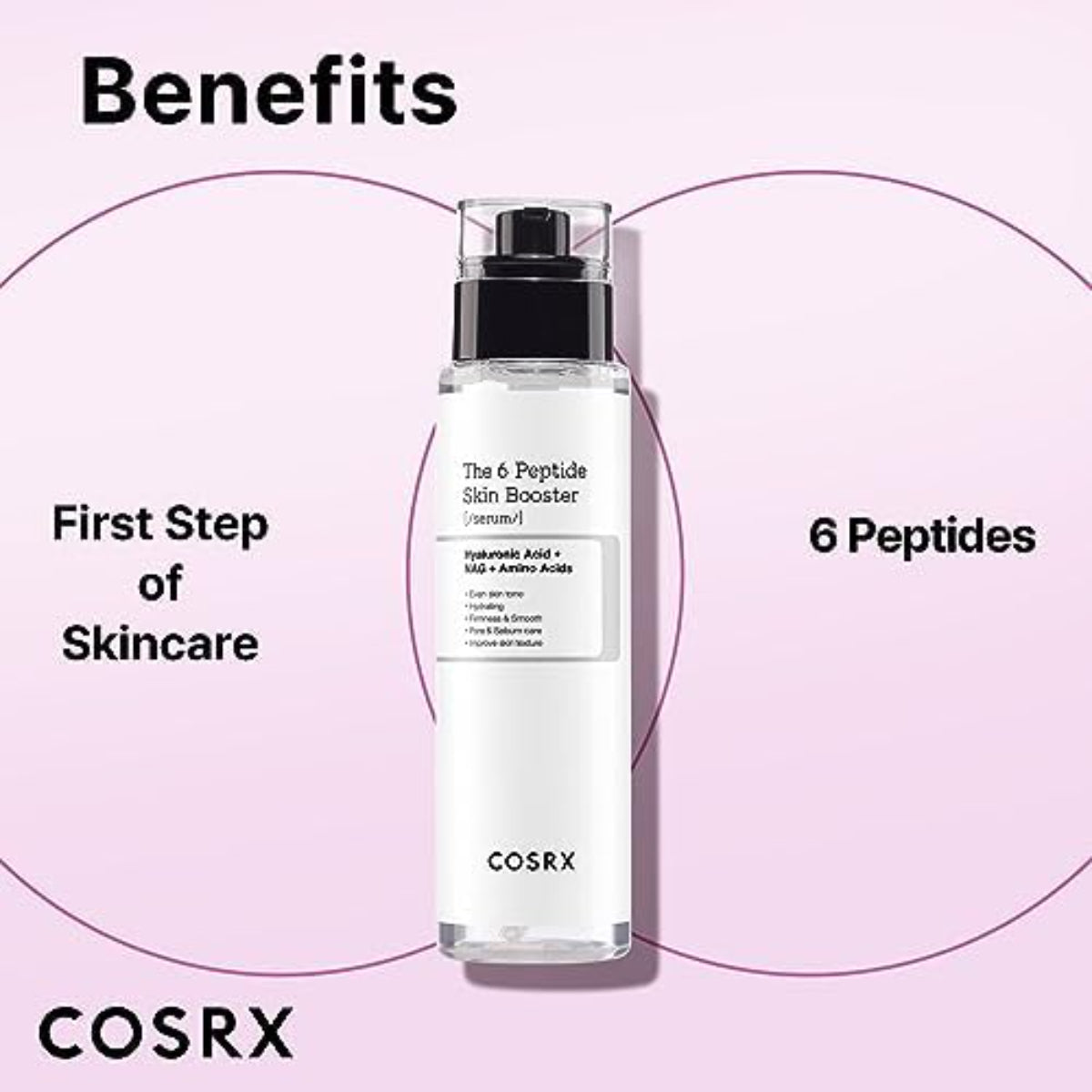 6 Peptide Collagen Toner 150ml – Hydrating & Firming Serum with Niacinamide & Hyaluronic Acid