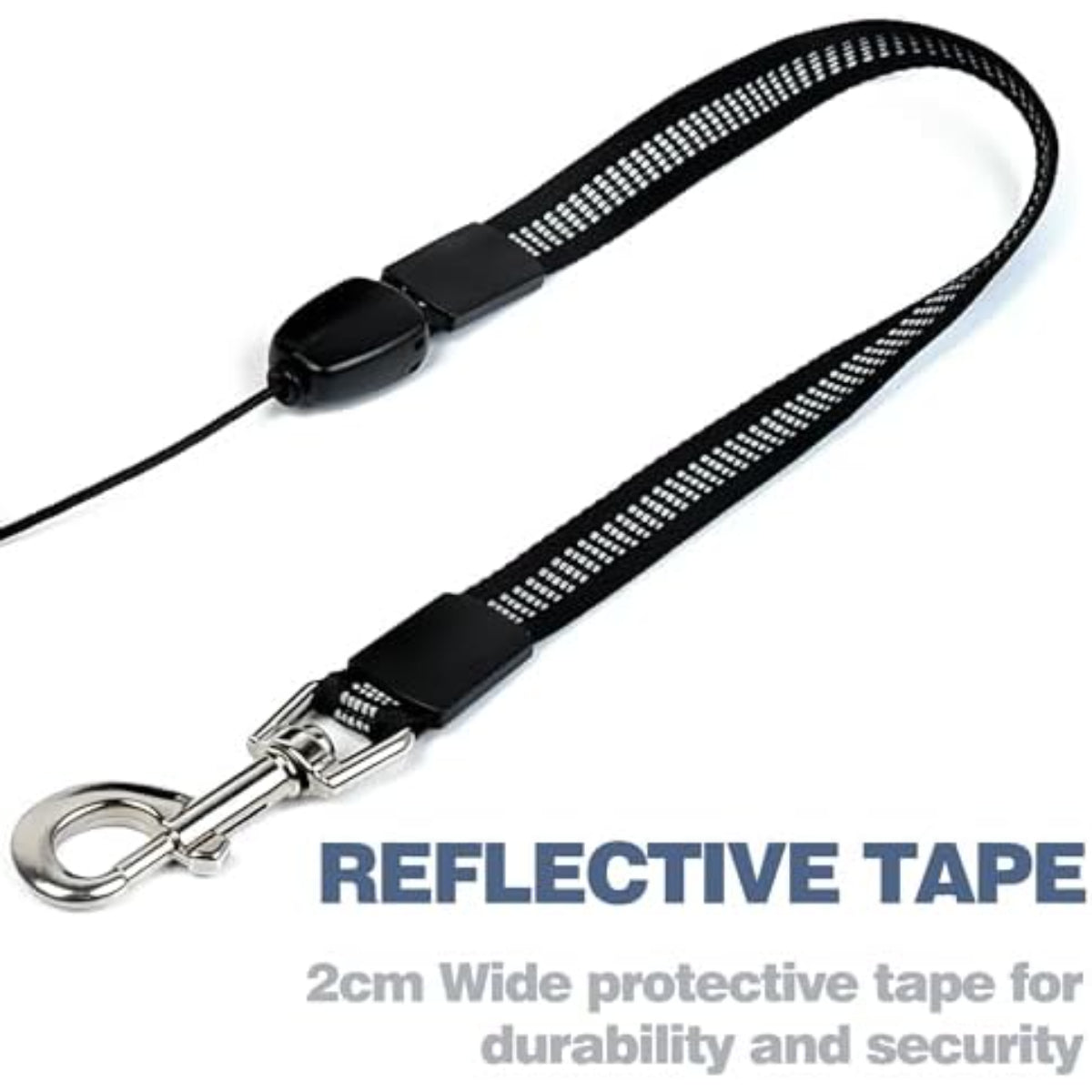 Double Ended Dog Training Lead – Adjustable Training Leash for Medium and Large Dogs, Black