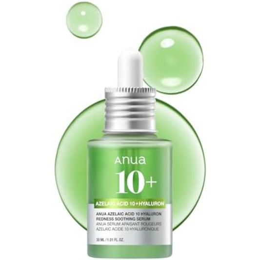 Azelaic Acid 10 Serum – Redness Soothing, Hyaluronic Acid, Niacinamide, Vegan Korean Skincare 30ml